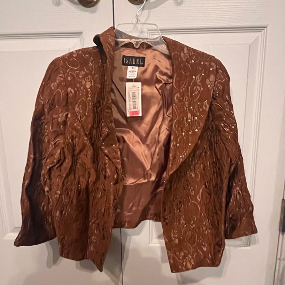 Isabel Jackets & Blazers - Vintage Isabel Brown Textured Women's Blazer